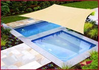Webbing Reinforced Backyard Shade Structures , Waterproof Shade Cloth For Swimming Pool